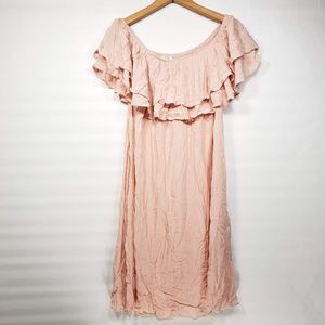 One Hart Ruffle Neck Dress Sz XL